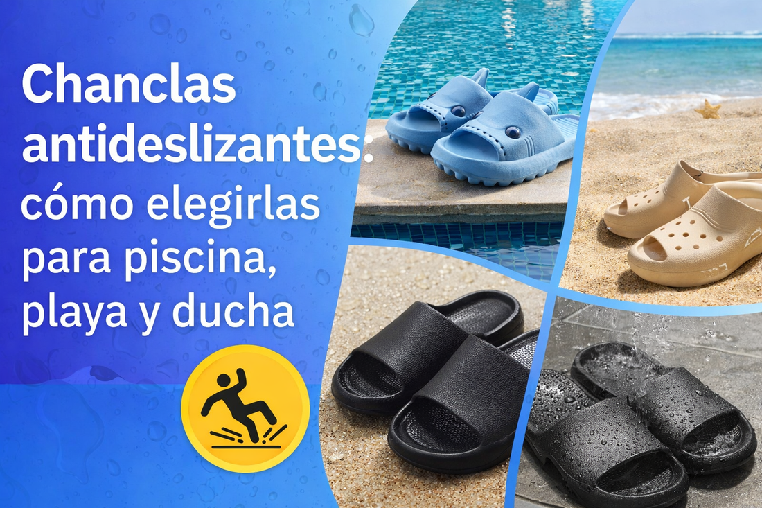 Chanclas antideslizantes: cómo elegirlas para piscina, playa y ducha