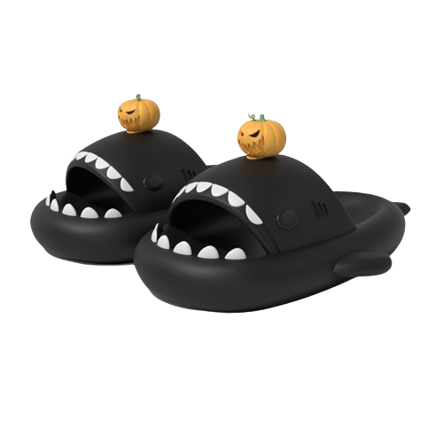 Os chinelos Shark - edição de Halloween
